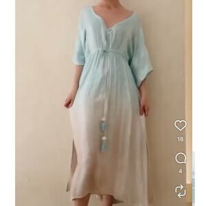 Debbie Katz South Beach The Angie Lurex Coverup Dress Size Medium